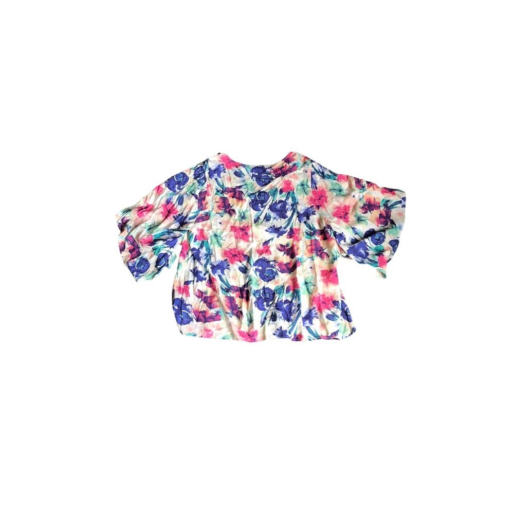 Andree By Unit Multicolored Short Sleeve Blouse - image 4